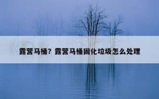 露營馬桶？露營馬桶固化垃圾怎么處理