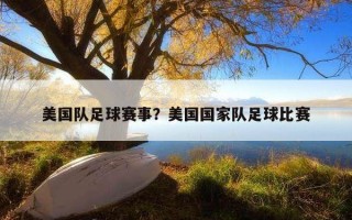 美國隊足球賽事？美國國家隊足球比賽