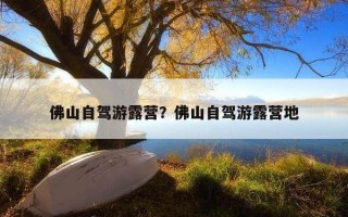 佛山自駕游露營？佛山自駕游露營地