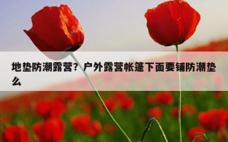地墊防潮露營?戶外露營帳篷下面要鋪防潮墊么 地墊防潮露營?戶外露營帳篷下面要鋪防潮墊么