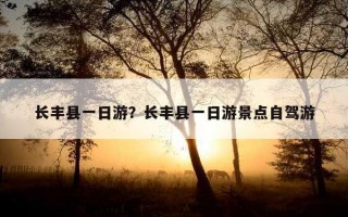 長豐縣一日游?長豐縣一日游景點自駕游 長豐縣一日游?長豐縣一日游景點自駕游