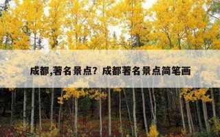成都,著名景點？成都著名景點簡筆畫