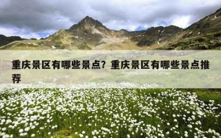 重慶景區有哪些景點？重慶景區有哪些景點推薦