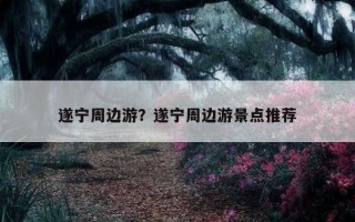 遂寧周邊游？遂寧周邊游景點推薦