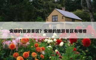 安順的旅游景區？安順的旅游景區有哪些