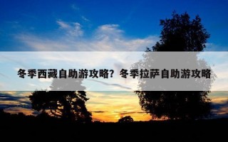 冬季西藏自助游攻略？冬季拉薩自助游攻略