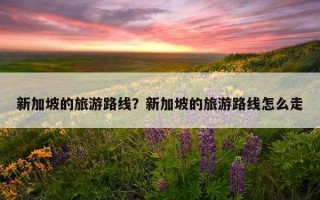 新加坡的旅游路線？新加坡的旅游路線怎么走