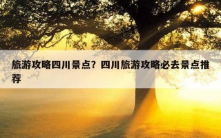 旅游攻略四川景點？四川旅游攻略必去景點推薦