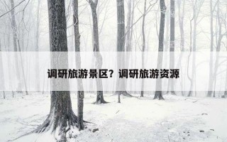 調研旅游景區?調研旅游資源 調研旅游景區?調研旅游資源