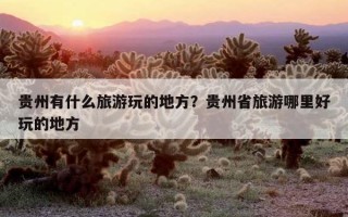貴州有什么旅游玩的地方？貴州省旅游哪里好玩的地方