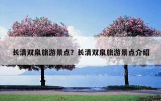 長清雙泉旅游景點？長清雙泉旅游景點介紹
