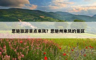 恩施旅游景點來鳳？恩施州來鳳的景區