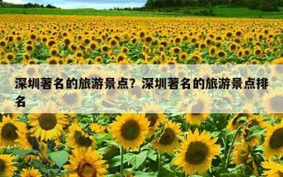 深圳著名的旅游景點?深圳著名的旅游景點排名 深圳著名的旅游景點?深圳著名的旅游景點排名