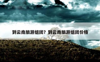 到云南旅游組團？到云南旅游組團價格