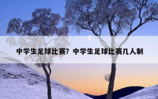 中學生足球比賽?中學生足球比賽幾人制 中學生足球比賽?中學生足球比賽幾人制