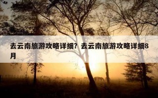 去云南旅游攻略詳細？去云南旅游攻略詳細8月