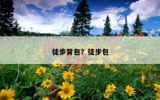 徒步背包？徒步包