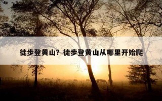 徒步登黃山?徒步登黃山從哪里開始爬 徒步登黃山?徒步登黃山從哪里開始爬