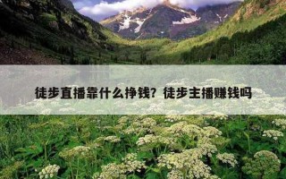 徒步直播靠什么掙錢?徒步主播賺錢嗎 徒步直播靠什么掙錢?徒步主播賺錢嗎