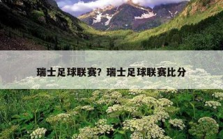 瑞士足球聯賽？瑞士足球聯賽比分