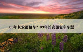 03年長安面包車？09年長安面包車車型