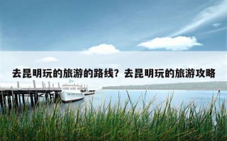 去昆明玩的旅游的路線？去昆明玩的旅游攻略