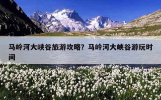 馬嶺河大峽谷旅游攻略？馬嶺河大峽谷游玩時間