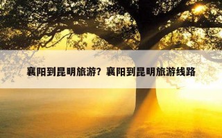 襄陽到昆明旅游？襄陽到昆明旅游線路