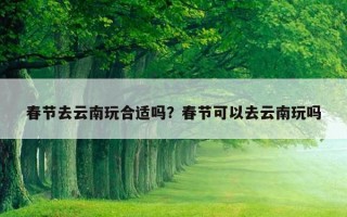 春節去云南玩合適嗎？春節可以去云南玩嗎