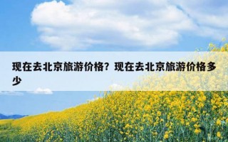 現在去北京旅游價格？現在去北京旅游價格多少