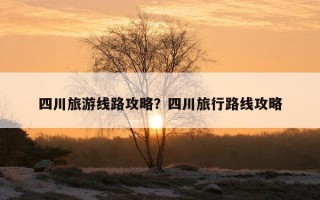 四川旅游線路攻略？四川旅行路線攻略