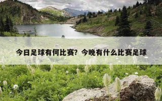 今日足球有何比賽？今晚有什么比賽足球