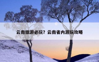 云南旅游必玩？云南省內游玩攻略