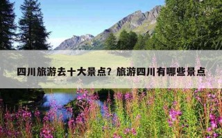 四川旅游去十大景點？旅游四川有哪些景點