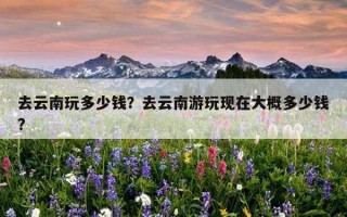 去云南玩多少錢？去云南游玩現在大概多少錢?