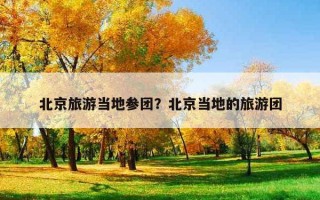 北京旅游當地參團？北京當地的旅游團