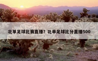 北單足球比賽直播？北單足球比分直播500