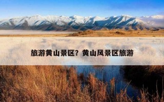 旅游黃山景區？黃山風景區旅游